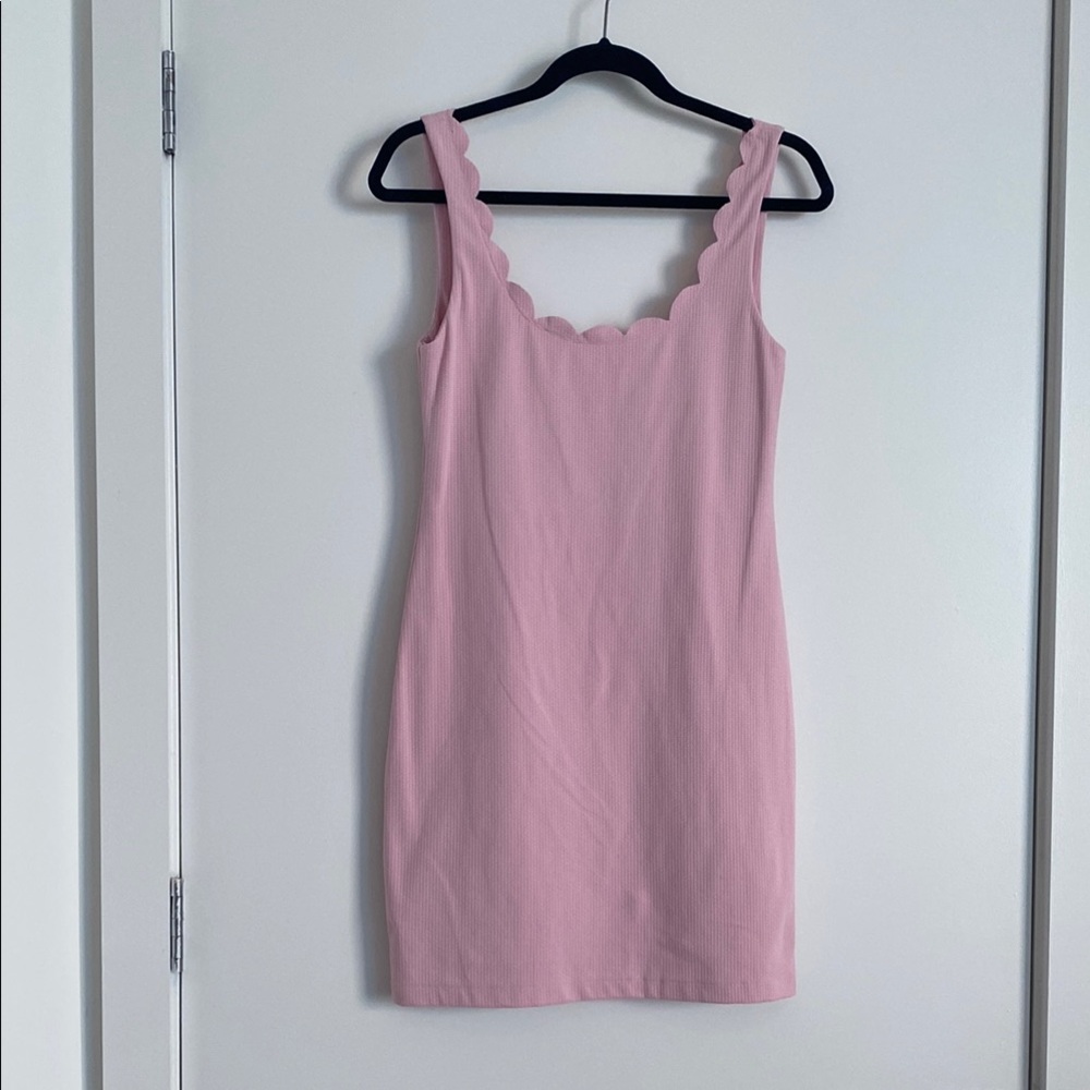 Marysia Pink Scallop Edge Sleeveless Summer Dress